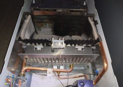 Газовый настенный котел Vaillant atmo tec pro, ошибка F28 — загрязнённость сажей первичного теплообменника, загрязнённость фильтра газового клапана