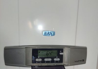 Установка газового настенного котла Baxi Luna 3