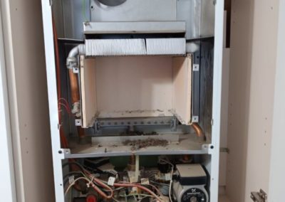 Газовый настенный котел Baxi EcoNova — провели ежегодное техническое обслуживание
