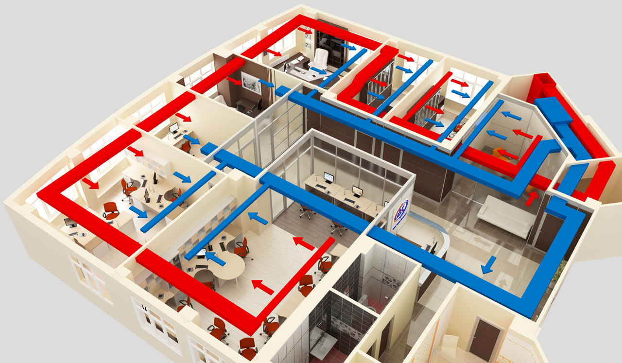 Проектирование систем вентиляции и кондиционирования.